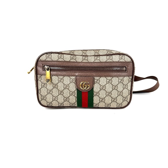 GUCCI GG Supreme Ophidia Medium Monogram Belt Bum Waist Bag - Picture 4 of 14